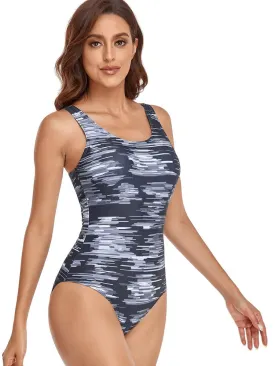 Sports Female One Piece Closed Swimsuit - SF1863
