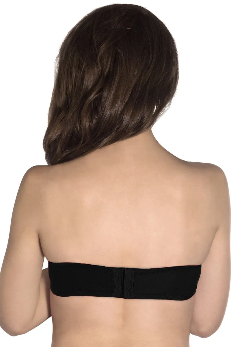 Strapless Padded Wired Multiway Tube Bra - Black