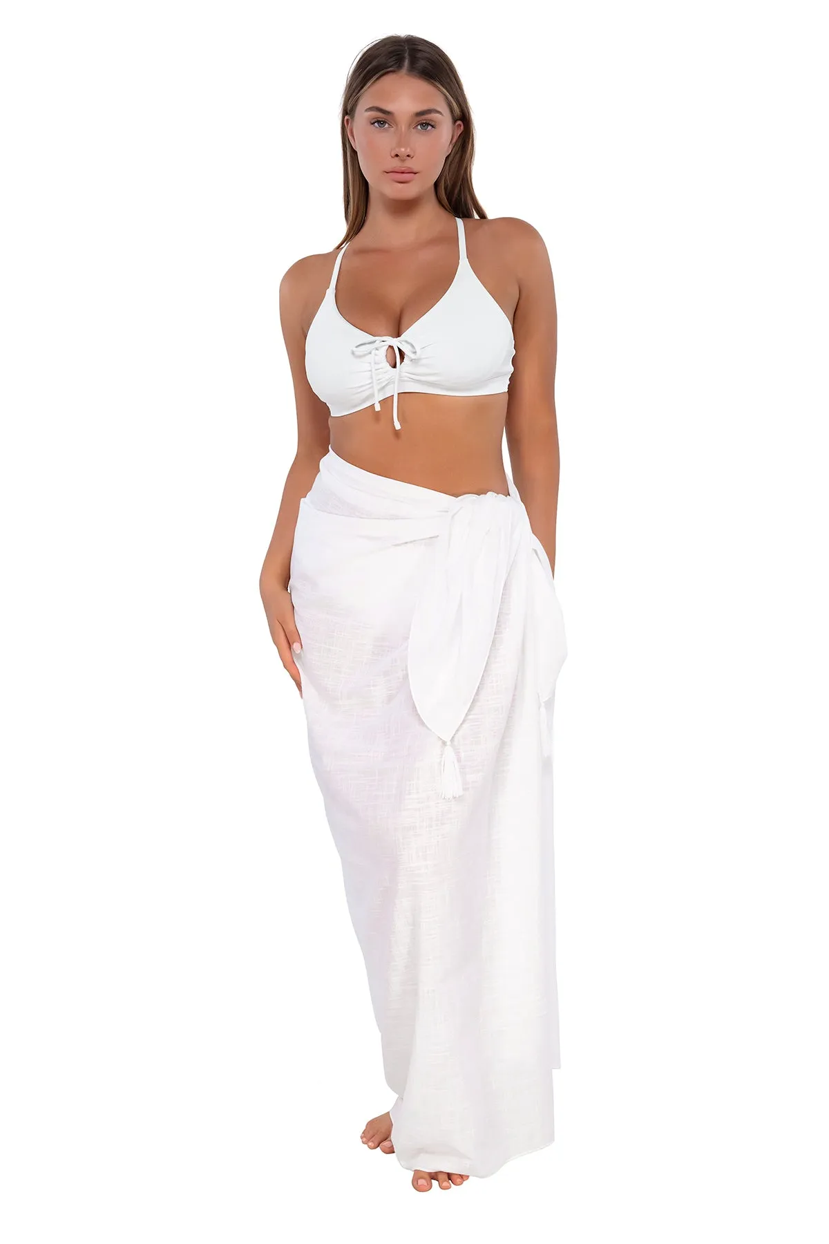 Sunsets White Lily Paradise Pareo