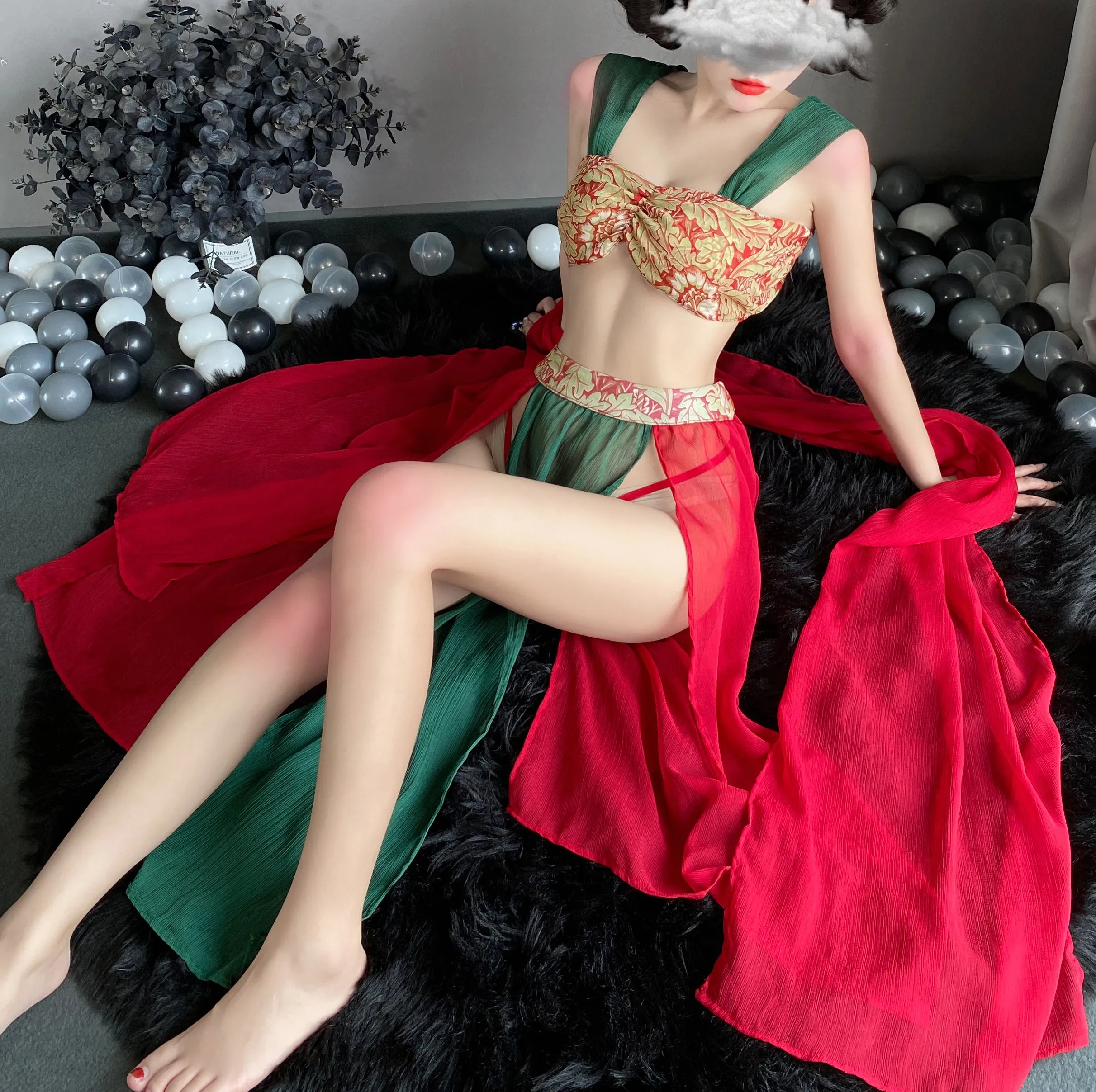 T-2609 Dunhuang Feitian sexy Han uniform uniform seduction pajamas