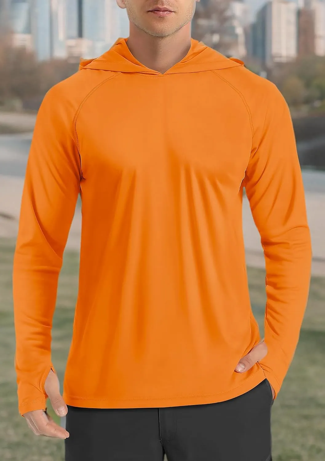 TACVASEN Mens Sun Protection Shirts UPF 50  Rash Guard for Men Long Sleeve Lightweight SPF UV Hoodie Swimming Hiking