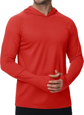 TACVASEN Mens Sun Protection Shirts UPF 50  Rash Guard for Men Long Sleeve Lightweight SPF UV Hoodie Swimming Hiking
