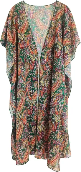 tagunop Women's Kimono Swimsuit Coverups Floral Print Summer Beach Cover Up Casual Resort Wear