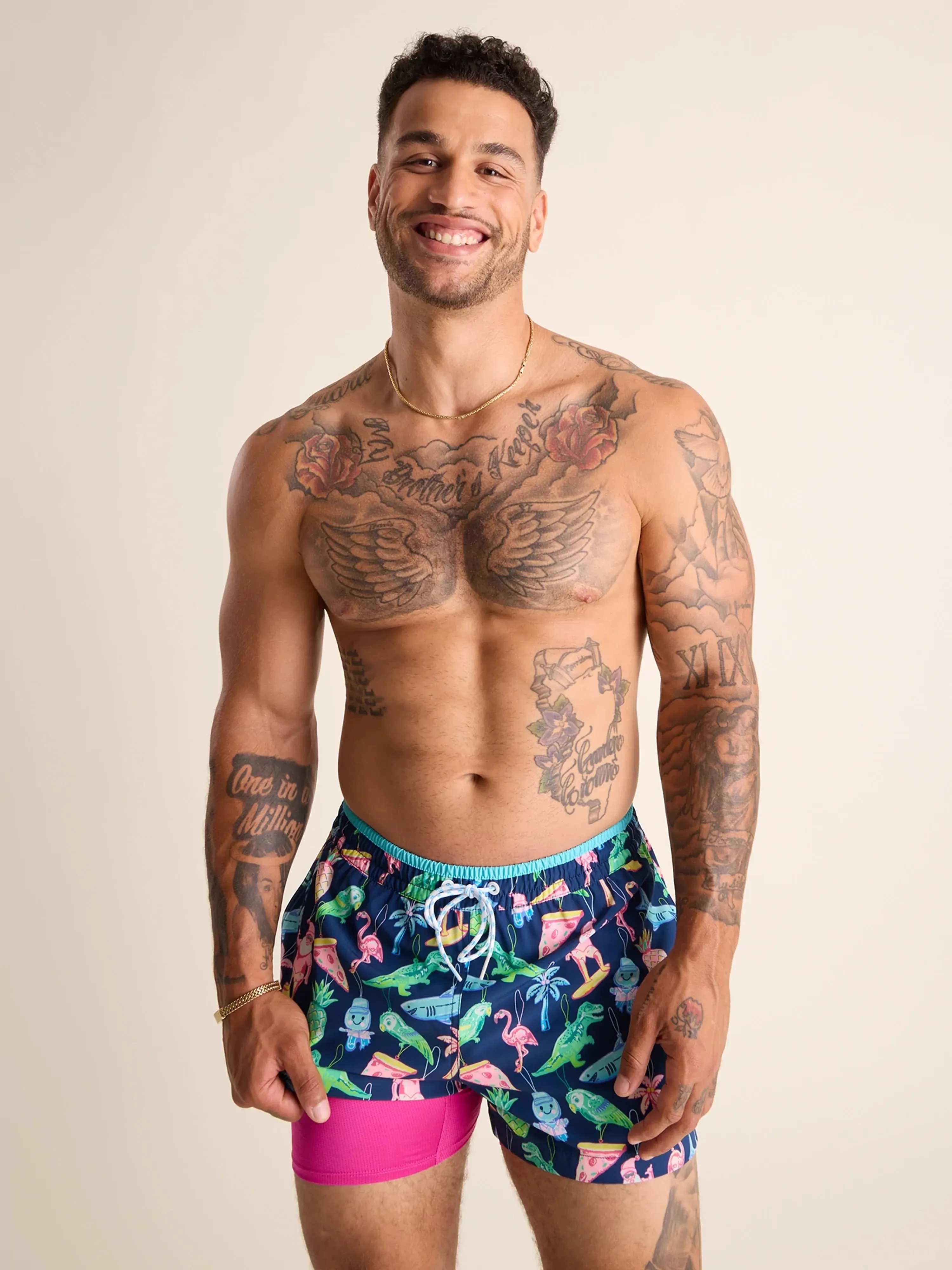 The Holidoozies 4" (Classic Lined Swim Trunk)