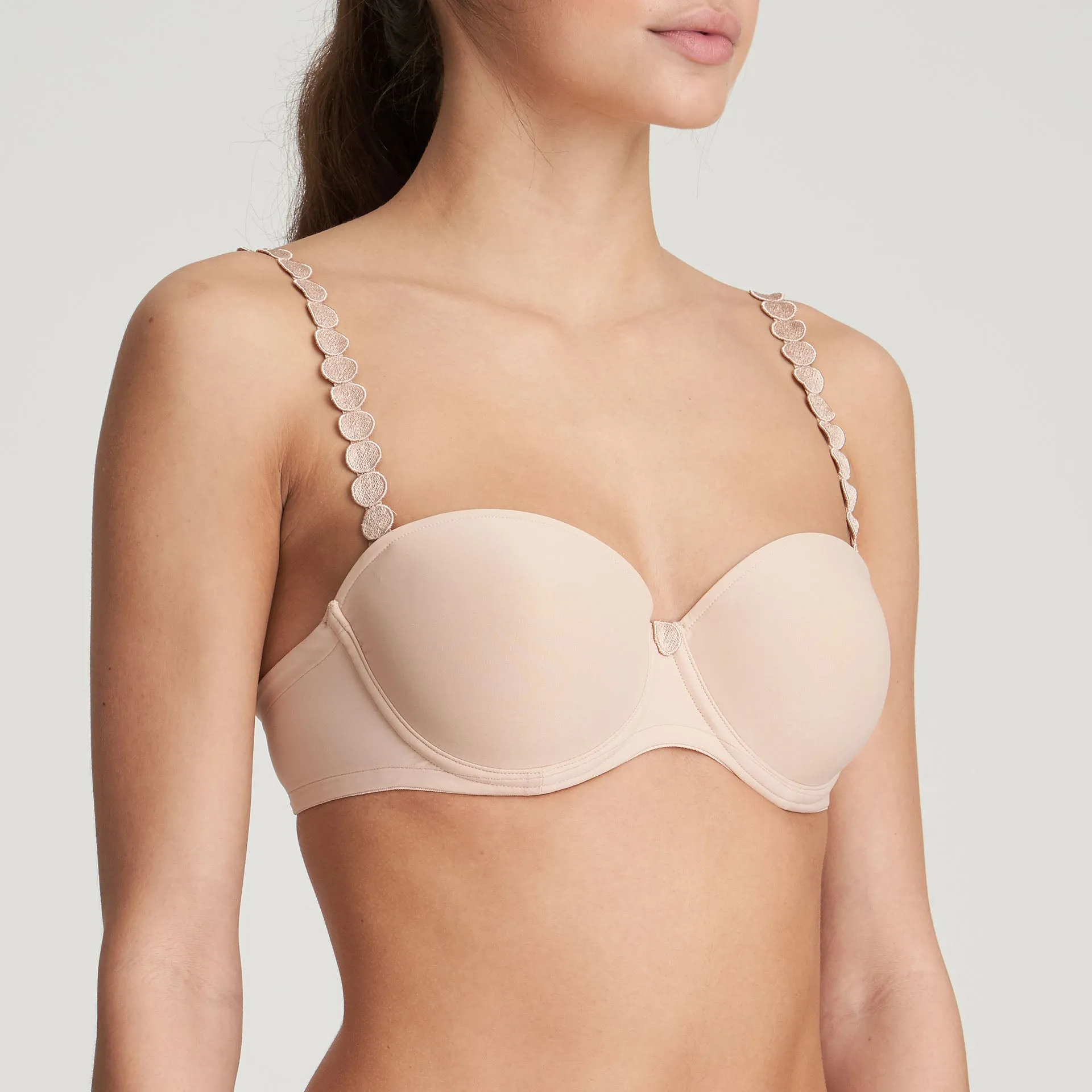Tom Caffe Latte Padded Bra Strapless