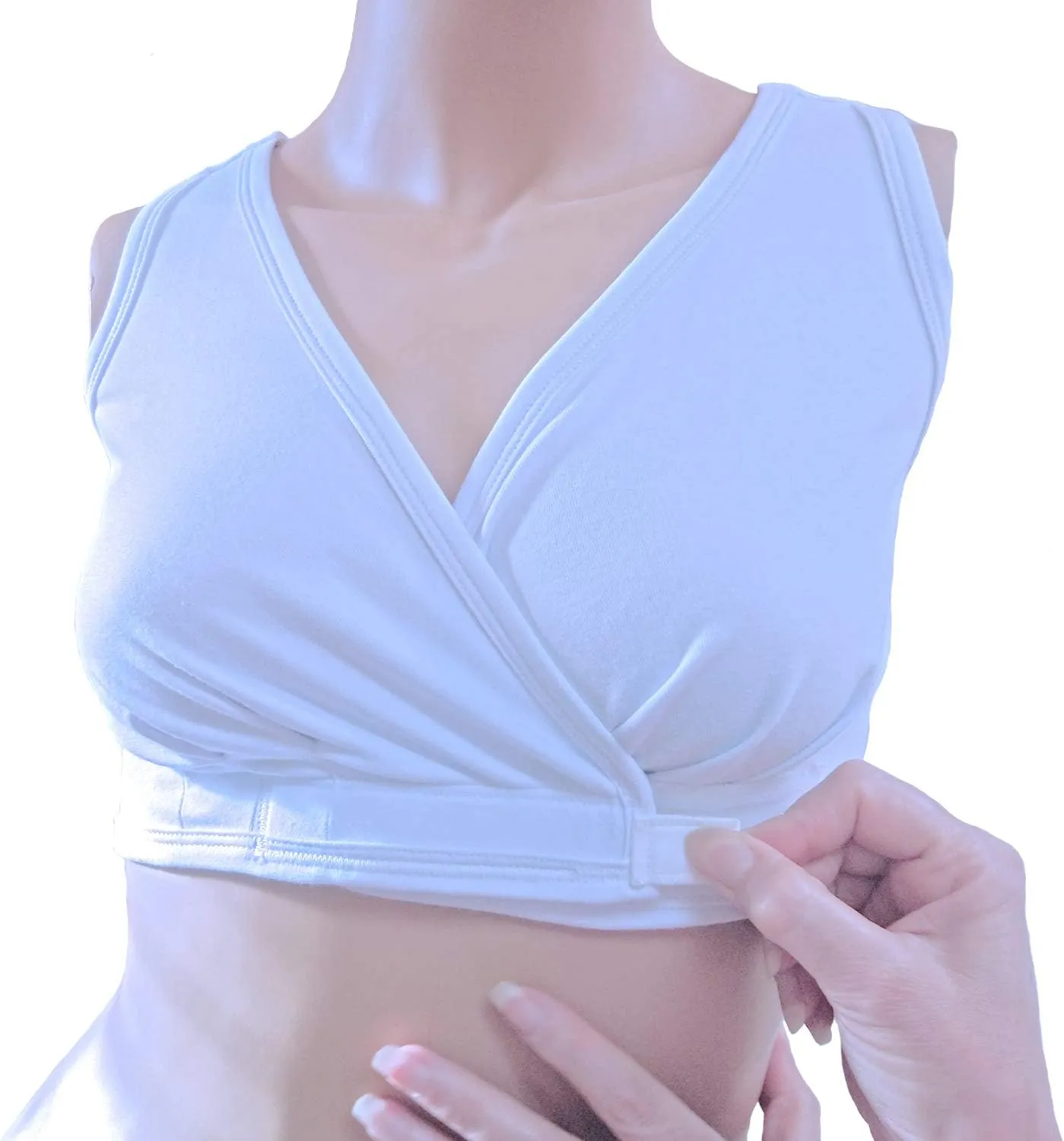 Underworks USA Arthritis Bra with Hook and Loop Closure - Sleep Leisure Breastfeeding Bra 3177