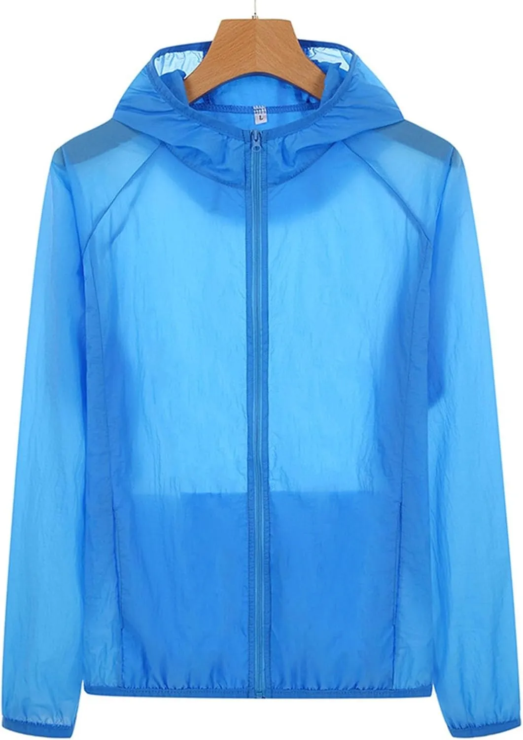 Unisex Sun Protection Jacket for Men & Women Full Zip Long Sleeve UV Hoodie Shirts Outdoor Athletic Jacket with Pocket