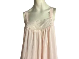 Vintage pink long nightgown M