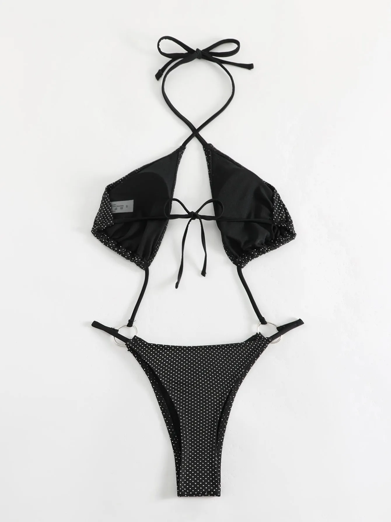 Women's Solid Bandage One-Piece Swimsuit