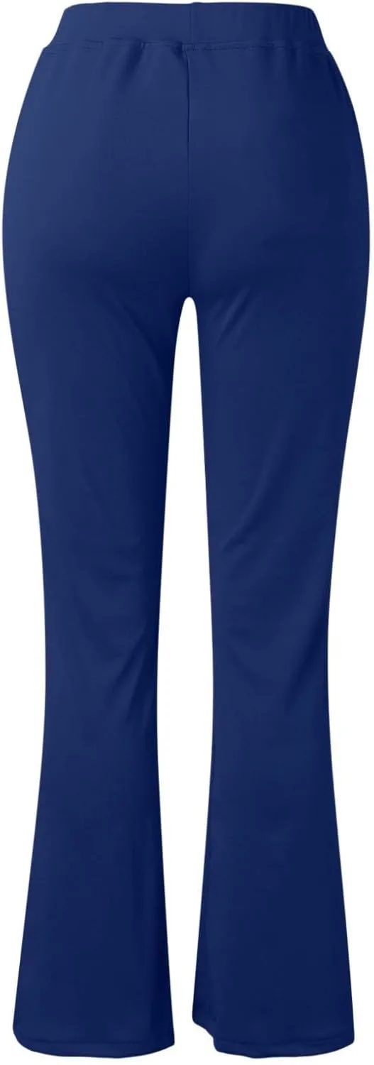 Work Pants for Women 2025 High Waist Stretch Soft Comfy Athletic Workout Yoga Pants Fashion Casual Business Trousers